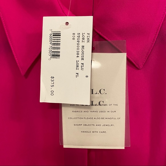 A.L.C. Size 8 Pink Blouse - Picture 7 of 9